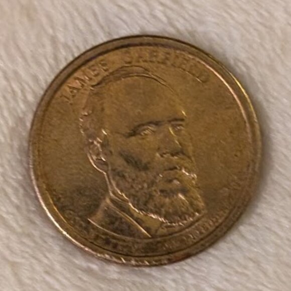 O2 2011 JAMES A GARFIELD $1 COIN - Picture 1 of 2